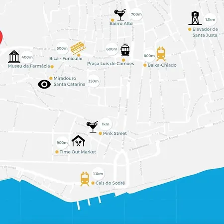 Apartman Bica Duplex | Walk To Chiado & Cais Do Sodre Lisboa